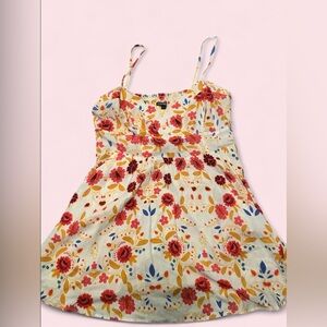Express Floral Sundress With Pockets Size Large